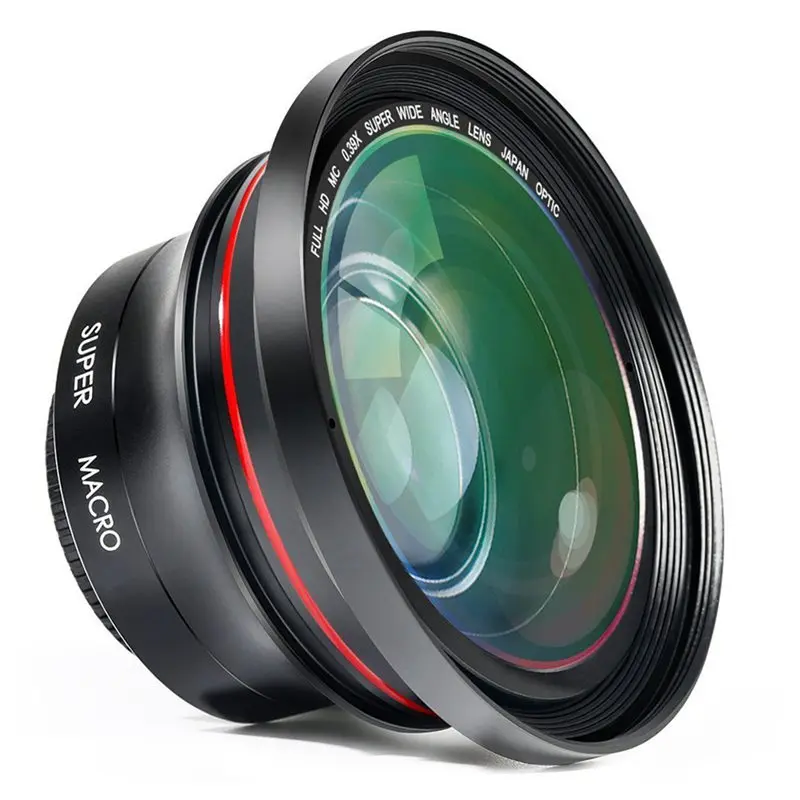 

ORDRO Camera Lens HD 0.39X Super Wide Angle Lens for Camcorder Video Recording (FS-1)
