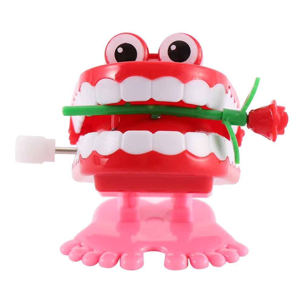 

Walking Chattering Teeth Children's Clockwork Funny Toy Horror With Eye-winding Jumping Teeth Supply Children Creative Fun Gift