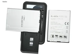 

Ronlibw 2pcs 3140mAh BL-48TH Battery+Charger Replacement for LG Optimus G Pro D686 E980 E985 E986 E940 E977 F-240K F-240S phone