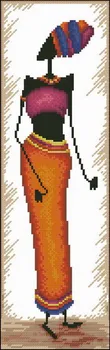 

Top Quality Lovely Cute Counted Cross Stitch Kit Noah Etnos Serie Africa African Woman Lady Girl Beauty