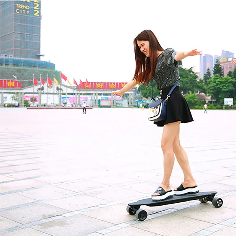 

REMOTE CONTROLLER FREE, body control 4 wheel skateboard, balance longboard hoverboard two engine