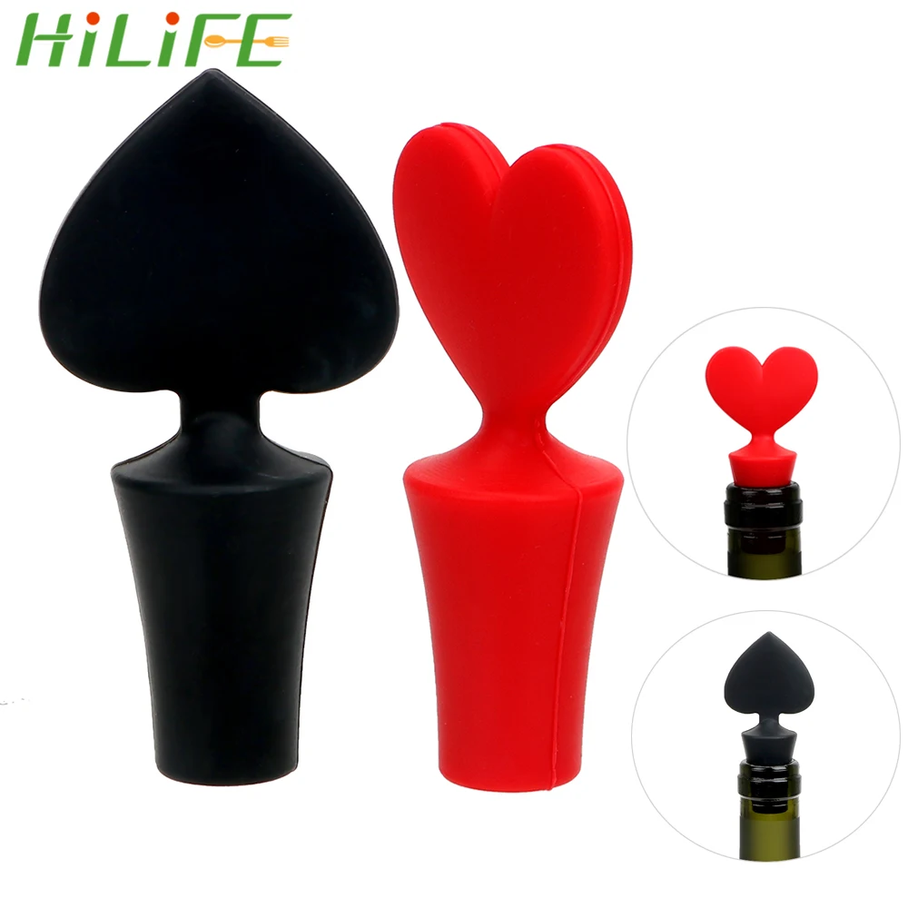 Силиконовые пробки HILIFE в форме покера для вина без протечек пробка бутылок пива