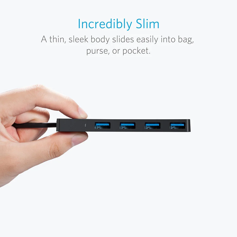 Anker 4 Порты и разъёмы USB 3 0 Ultra Slim центр данных для Macbook Mac Pro/mini iMac Surface Pro XPS ноутбук