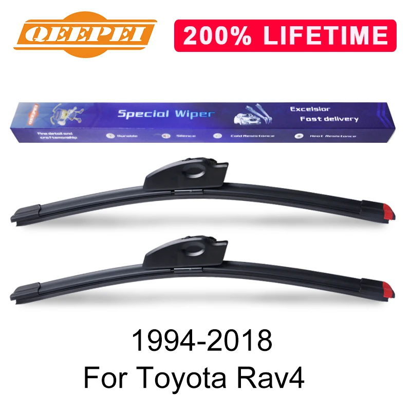 QEEPEI Replace Wiper Blade For Toyota Rav4 1994 2018 Silicone Rubber