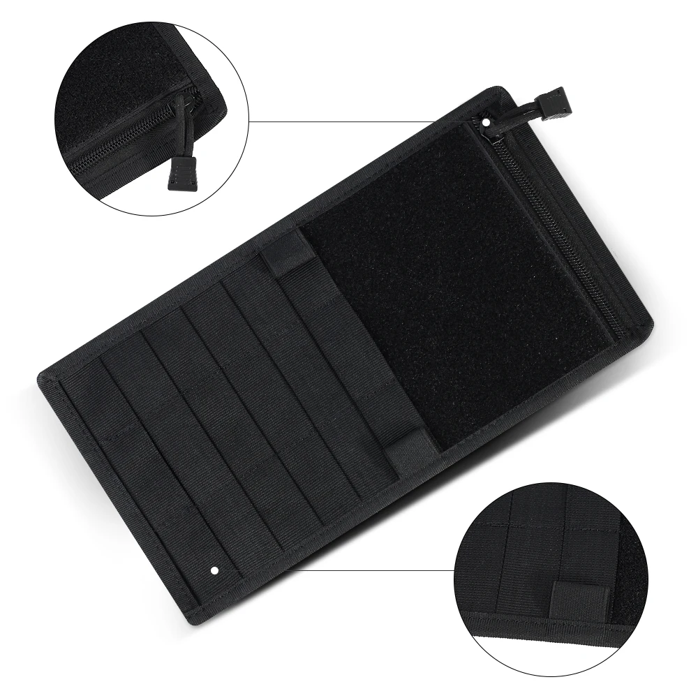 Tactical Vehicle Sun Visor Panel Car Storage Multi-pocket Utility Multiple Outdoor Tools Auto Accessories