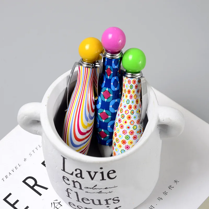 Coloffice 2 шт./партия Милая Короткая жирная шариковая ручка в форме цветка синяя шариковые ручки 0,5 мм студенческий подарок канцелярский школьный офисный поставка