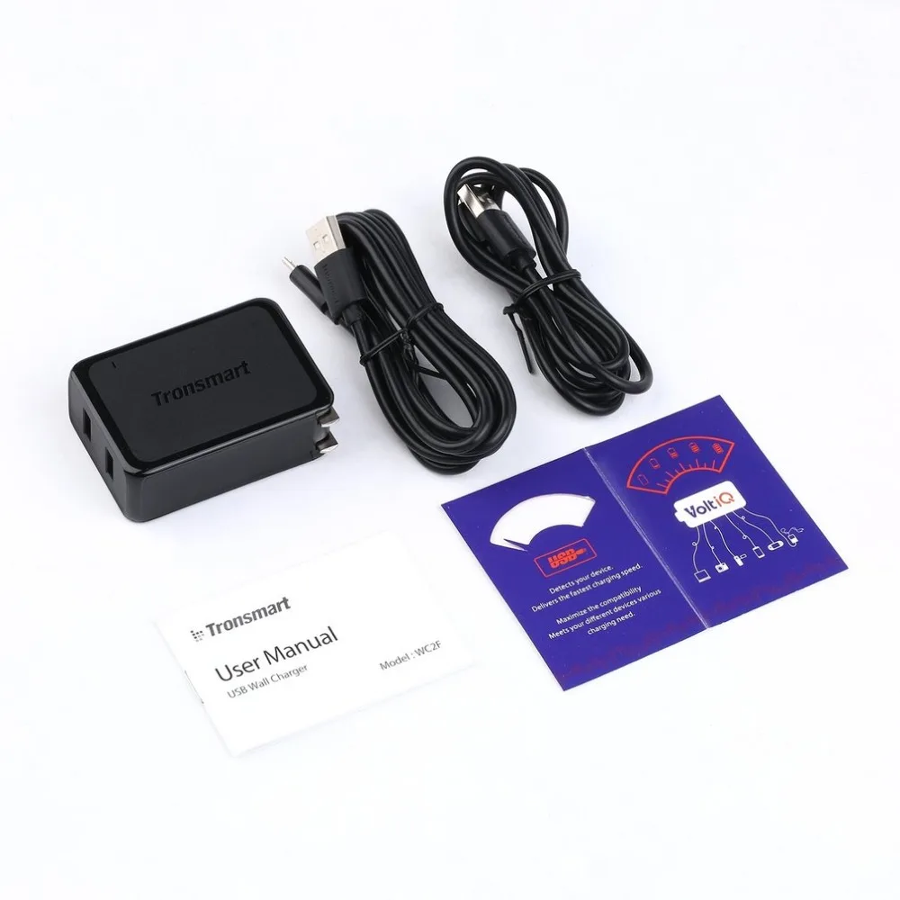

WC2F Qualcomm 2.0 Technology-Smart Volt IQ Technology Integrated Double-Port Wall Insert Quick Charge Socket