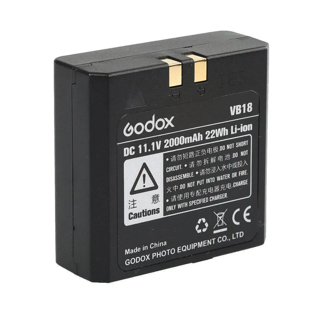 

Godox VB18 DC 11.1V 2000mAh 22Wh Lithium-ion Li-ion Battery for Ving V850 V860C V860N Flash Speedlite