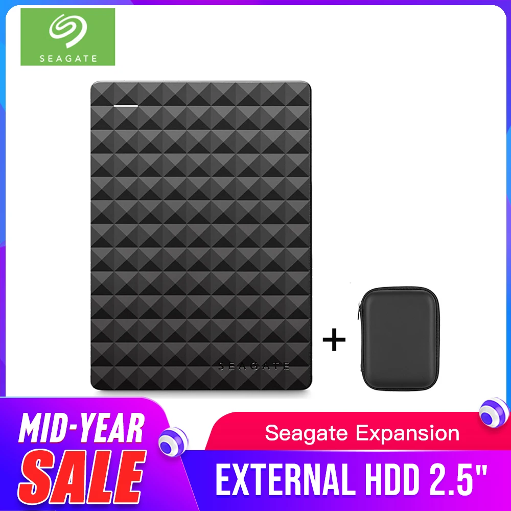 Seagate Портативный 1 ТБ HDD 2,5 "внешний жесткий диск 1 ТБ/2 ТБ/4 ТБ USB 3,0 черный жесткий диск для компьютера ноутбука Disco Duro Externo