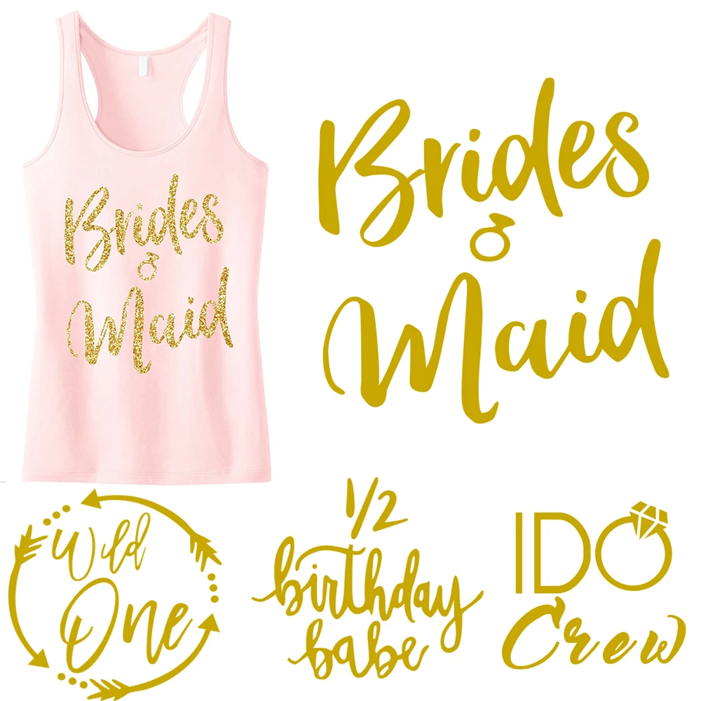 

New Golden Glitter Patch Iron On Appliques T-shirt Press Heat Transfer Sticker A-level Washable DIY T-shirt Dresses Decoration