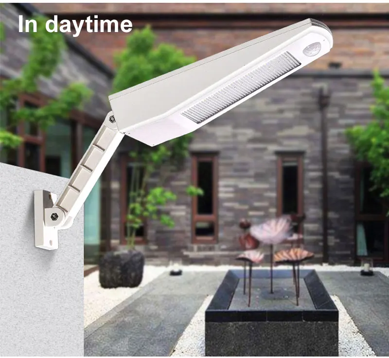 Gitex ao ar Sensor de Movimento Solar para Iluminação do Jardim Luz à Prova Luz de Parede Livre Solar Dauto Água Auto Pir Ajustável Lâmpada 48 Led 4 Gitex ao ar livre 48 led solar