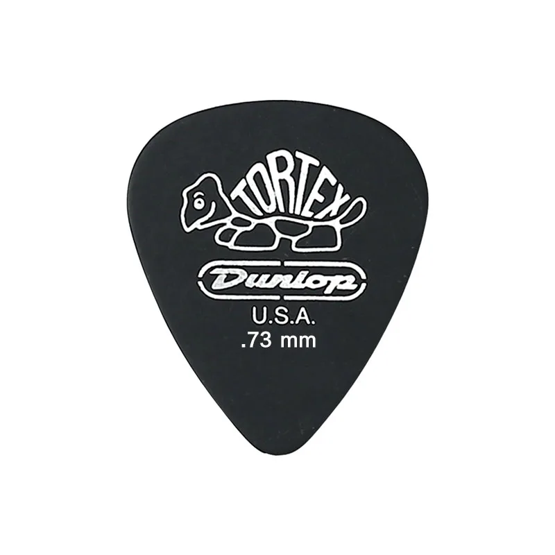 6 шт Dunlop Tortex черный медиаторы бас посредника акустической гитары аксессуары классический Толщина 0,5/0,6/0,73/0,88/1,0/1,14 мм - Цвет: 0.73mm