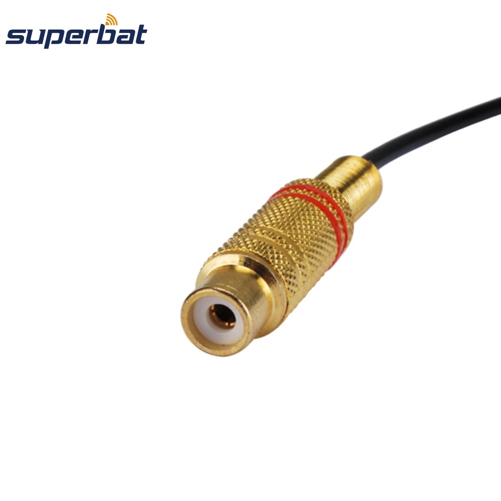 Superbat Fakra E Jack a RCA adattatore femmina RG174 cavo assemblato 36 ''(91cm) cavo coassiale RF