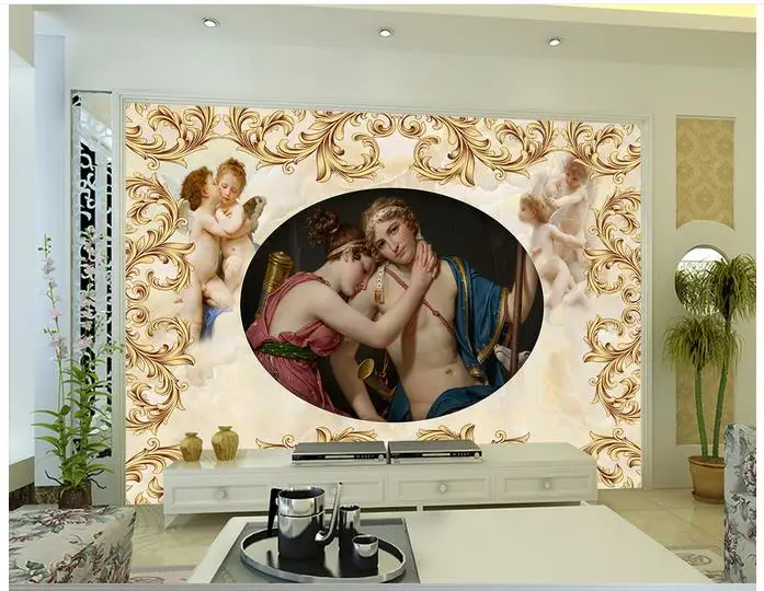 3D настенные фрески обои на заказ картина росписи европейском стиле границы рисунка европейских и американских герои фон стены комнаты