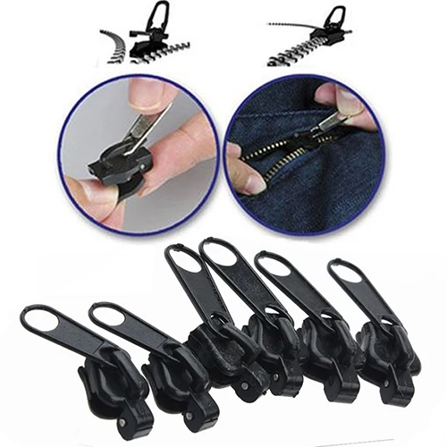 5 Packs 3 zise Zip Rescue Instant Repair Garment Kit Replace Zipper