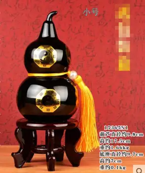 

24cm Chinese pure copper Feng Shui gourd creative craft Home ornaments