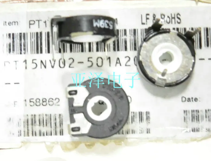 

5PCS/LOT Imported Spanish PIHER trimmer potentiometer, PT15-500 horizontal adjustable resistor oval hole