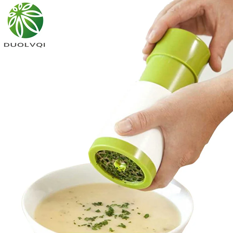 

Duolvqi Herb Grinder Spice Mill Parsley Grater Shredder Spices Chopper Fruit Vegetable Cutter Cooking Kitchen Tool