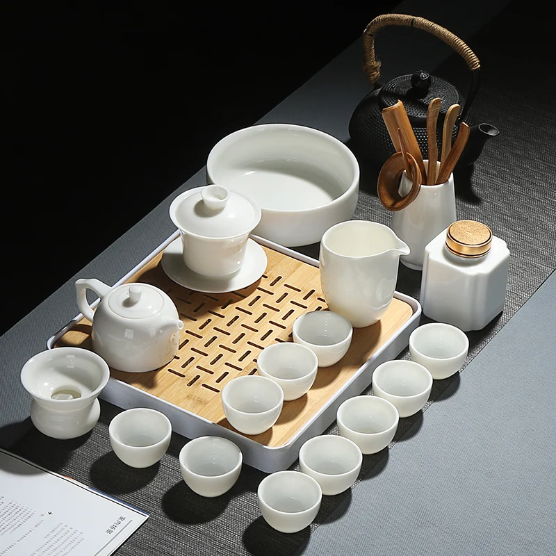 

Special offer Chinese blue and white porcelain Kung Fu tea set tea set kitchen home office equipment