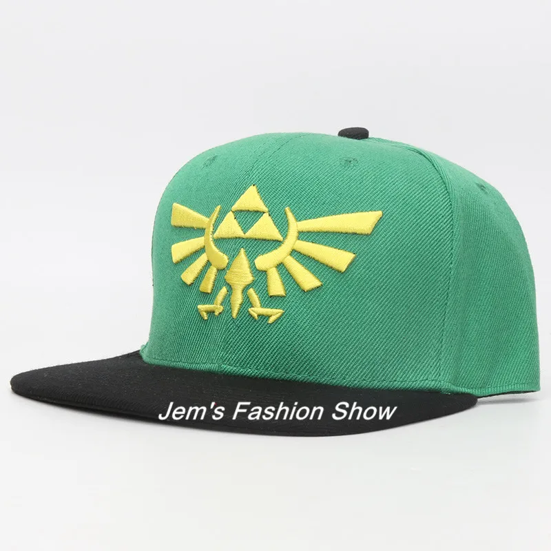 Легенда о Zelda вышивка логотипа Бейсбол Кепки s Snapback Кепки s Шапки Повседневное регулируемый зеленая шляпа от солнца Кепки