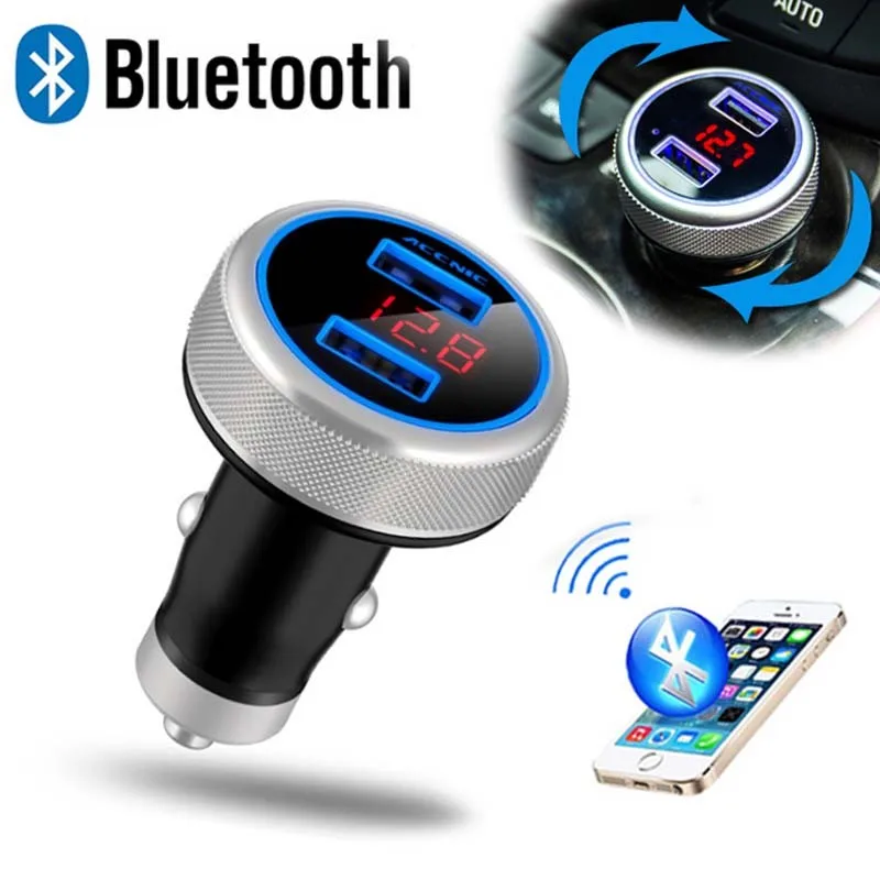 FM модулятор Bluetooth fm-передатчик автомобильный комплект Громкая связь вызов MP3 плеер беспроводной A2DP музыкальный адаптер Поддержка USB флэш-драйвер
