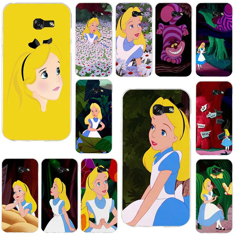 

Soft Silicone TPU Phone Cases For Samsung Galaxy A3 A5 A7 J1 J2 J3 J4 J5 J6 J7 2016 2017 2018 Cover Cases Alice In Wonderland