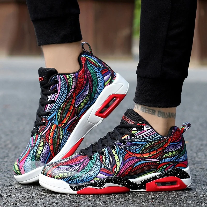

Men's Air Cushioning Anti-skid Sneaker Male Outdoor Camouflage Sports Shoes Women Running Shoes Basket Homme Training Walking