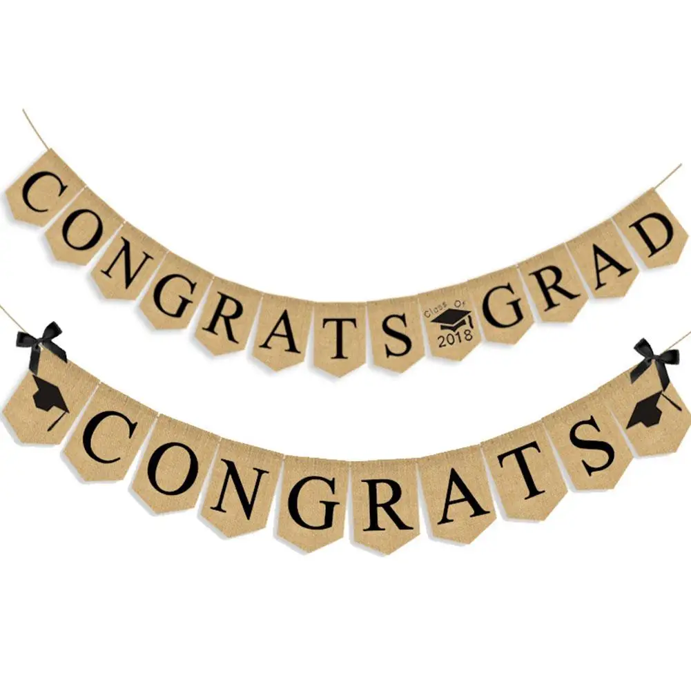 1pc 2018 graduation party decoration banner congrats grad banner graduation