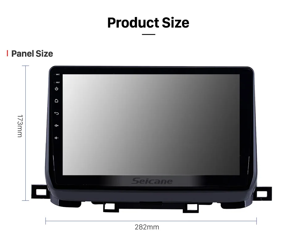 Perfect Seicane 2din 10.1 inch Android 8.1 HD Touchscreen Car Radio Audio GPS car Multimedia Player for 2018 KIA SportageR support OBD2 13