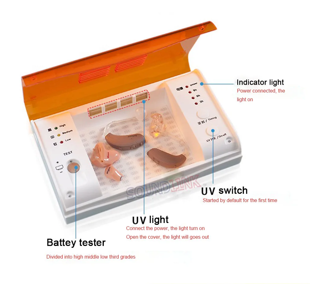 hearing aid UV Sanitizer Dryer 