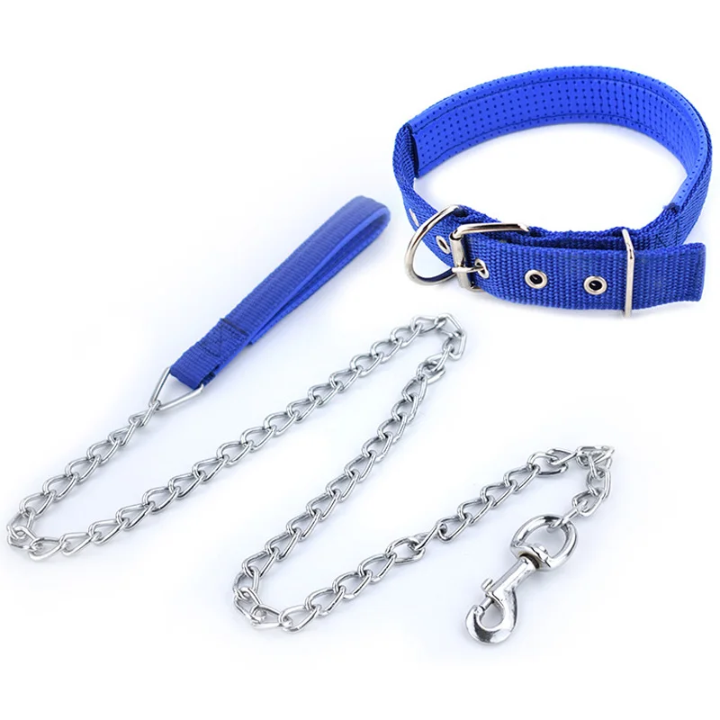 Stainless Steel Dog Leash Dog Harness And Leash Set Front Pet Harness