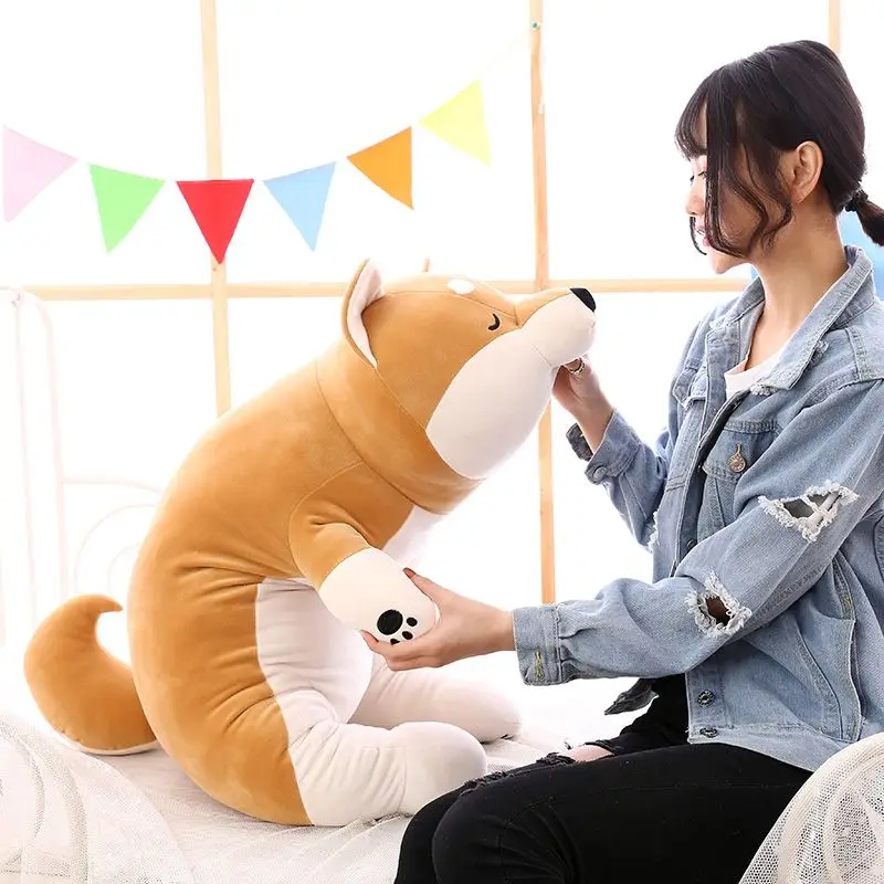 Огромное животное Dorimytrader плюшевая игрушечная Подушка Akita Большая мягкая