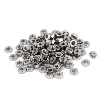 

Top quality Metric M3 Hex Nuts 304 Stainless Steel Fastener DIN934 100pcs for Bolt