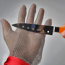 Новинка Inf-way 304L матовая сетка из нержавеющей стали, устойчивые к порезам кольчужные перчатки для кухни, мясника, рабочие перчатки, 1 шт