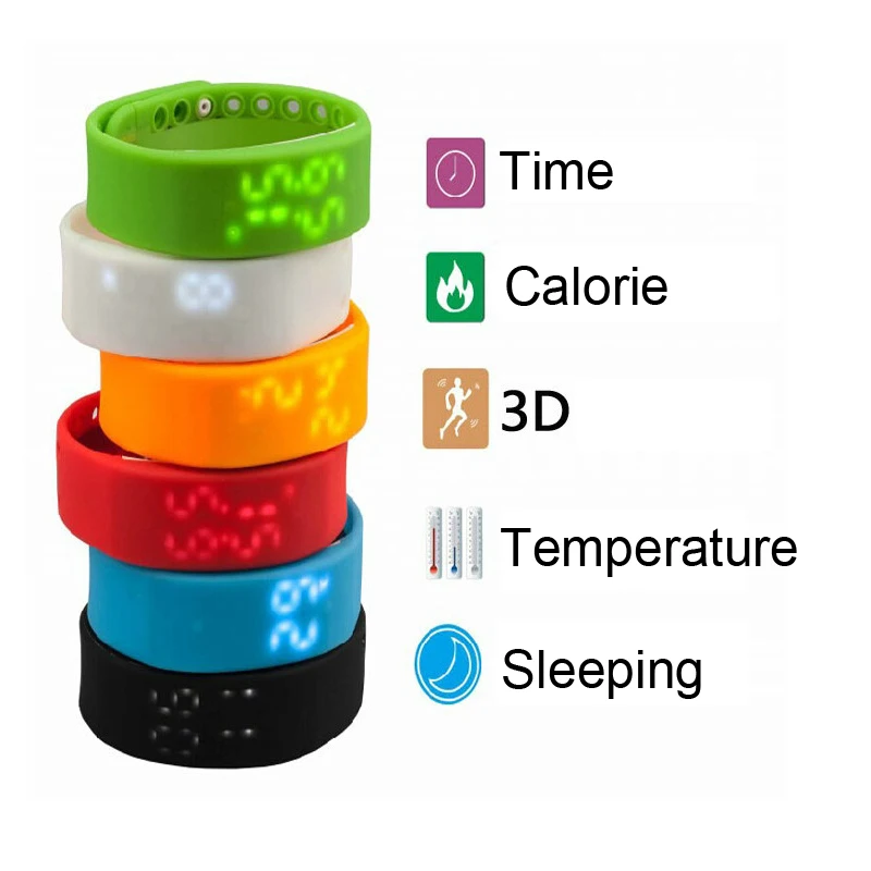 

1 PC Multiple Smart Activity Wristband Watch Pedometer fitness Bracelet Motion Record Step/Distance/Calorie/Sleep Tracker High