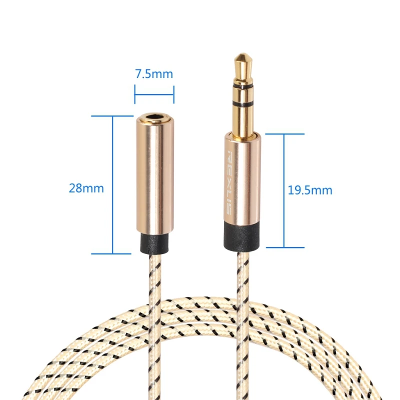 

3.5mm Male to Female Aux Cable Headphone Extension Cables 3.5 mm Audio Extender Cord For Computer for Samsung Huawei Xiaomi