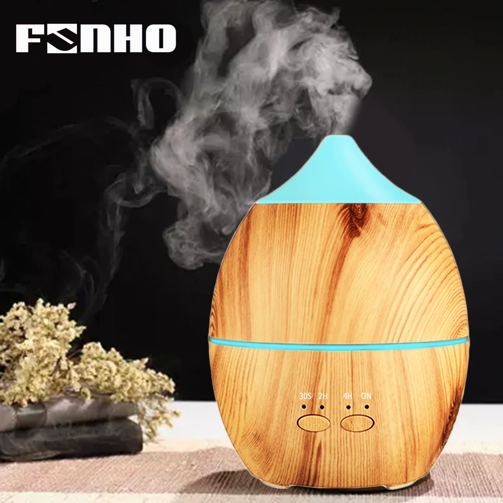 

FUNHO 300ml Aroma Air Humidifier Essential Oil Diffuser Difusor Aromaterapia Change LED Night Light for Home and Office 068