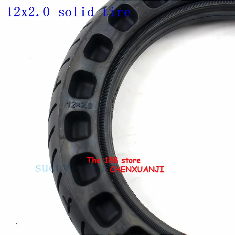 12 inch Non-inflatable tubeless solid wheel tyre 12x2.0 12x2.125 for Many gas scooter E-bike Hoverboard Self Balancing Parts