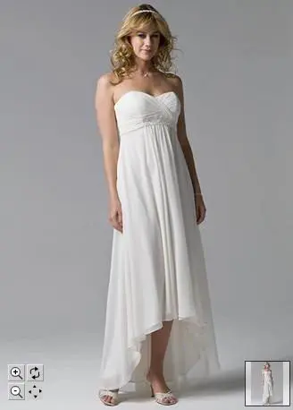Plain White Chiffon Strapless Wedding Dress Custom In Plain White Chiffon Strapless Wedding Dress Custom In Dresses From Weddings Events On Aliexpress Alibaba Group