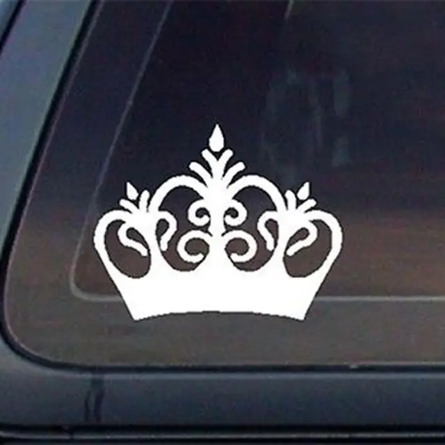 Crown Royal Princess Car Decal / Sticker Whitein Car Stickers from