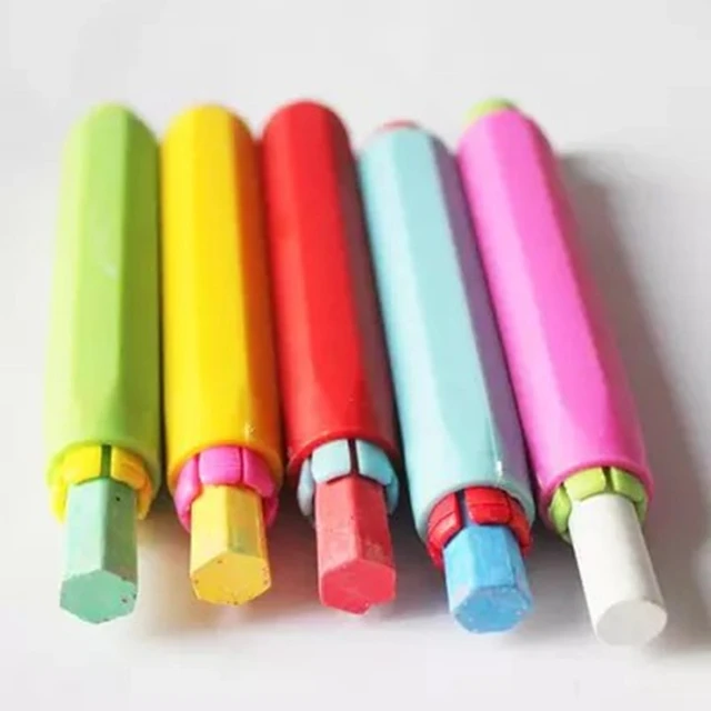 Branded Multi-colored kores Dustless Chalk Pieces, Chalk pieces in