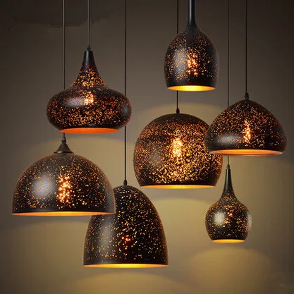 

Carve Droplight Edison Loft Style Pendant Light Vintage Hanglamp Fixtures For Cafe Living Room Home Lighting Lamparas Colgantes