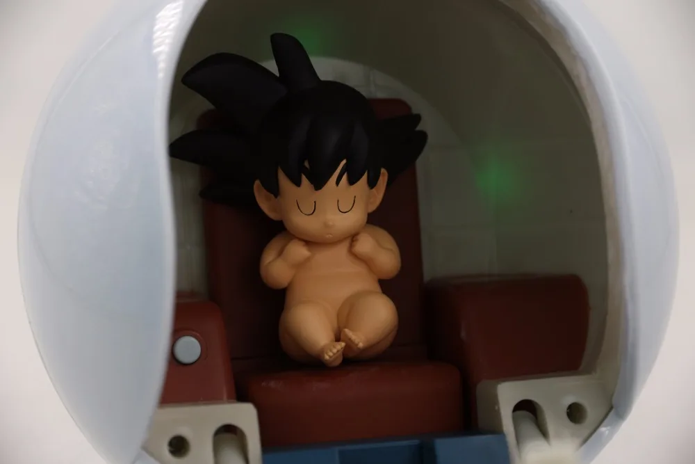 1 12 Escala Anime Dragon Ball Multicolor Led Kawaii Goku Bebe Capsula Espacial Figura Coleccionable Modelo Con Juguete Diy Anime Dragon Ball Dragon Ball1 12 Scale Aliexpress
