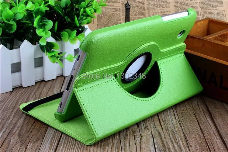 

Rotary 360 Degree Rotating Litchi Grain Folio Stand PU Leather Skin Protect Case Cover For Samsung Galaxy Tab 2 7.0 P3100 P3110