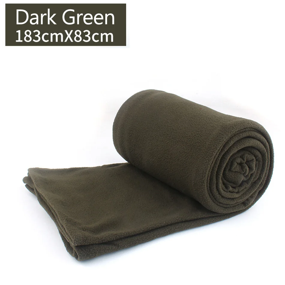 Dark Green Двойной спальный мешок из флиса, спальный мешок для ленивых, портативный, Saco De Dormir Uyku Tulumu, Сверхлегкий, Schlafsack, природа, поход - Цвет: Dark Green