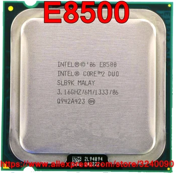 Procesador Original Intel Core 2 Duo CPU E8500 3,16 GHz/6M/1333MHz Dual-Core Socket 775, envío gratis, envío rápido