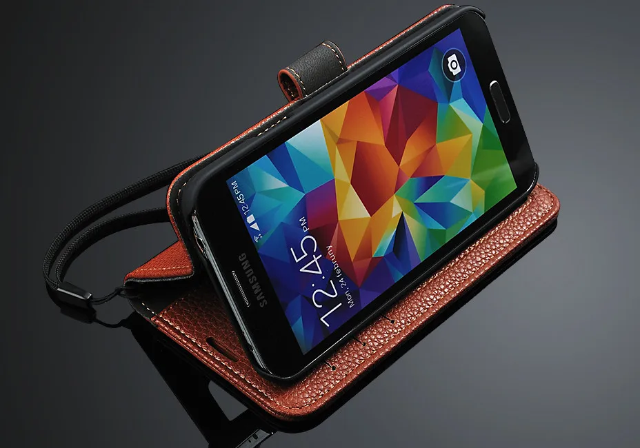 Роскошный кожаный чехол-книжка для samsung Galaxy S5 Neo SM-G903F/S5 G900F GT-I9600, Классический роскошный чехол-накладка