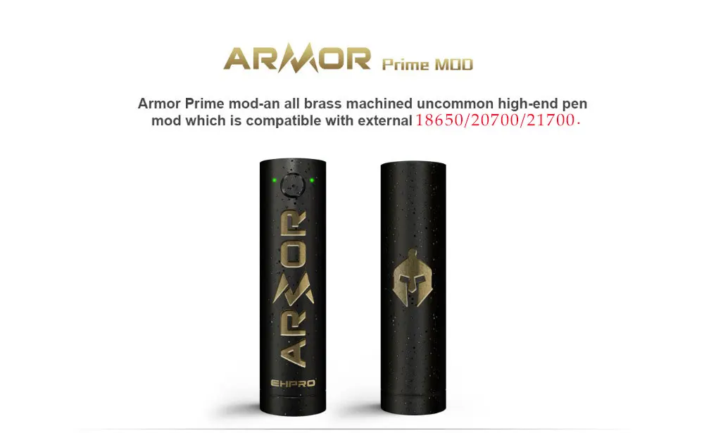 Ehpro Armor Prime механический мод черный цвет 510 нить 20700 18650 батарея электронная сигарета Vape Mech Mod vs ehpro 101 D