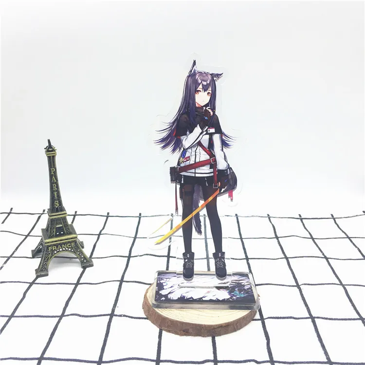 Светло-серый Игра Arknights брелок Amiya Eyjafjalla Nightingale тишина Pramanix Liskarm милый забавный мультфильм акриловый брелок ювелирные изделия - Цвет: Светло-серый