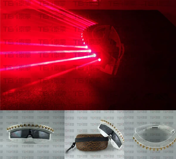 Новая коллекция Бесплатная доставка 650nm вечерние очки с красным лазерным излучением 16 шт. лазерный приток людей необходимым сцена Сияющие